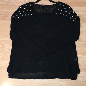 Black knit sweater